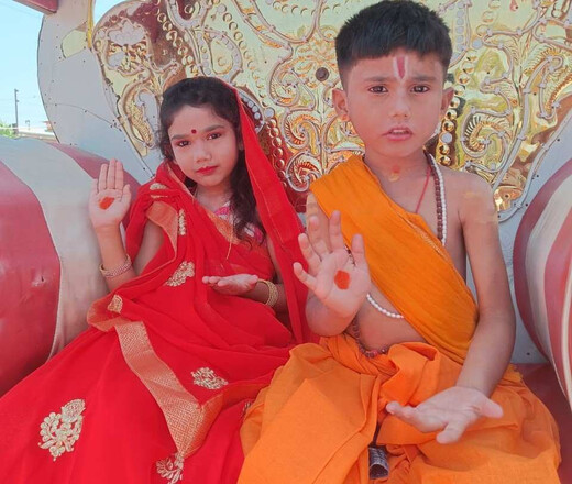 रामनवमी पर निकली भव्य शोभायात्रा, जय श्रीराम के नारों से गूंजा इलाका